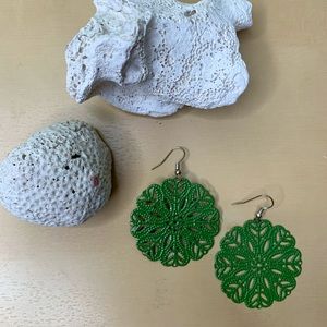 BoHo green earrings